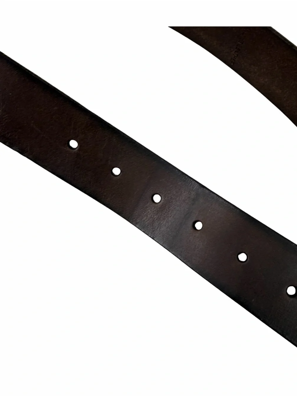 American Eagle Leather Belt Mens Dark Brown Rugged Eagle Logo Casual L/XL